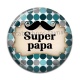 Cabochon Résine - super papa