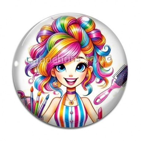 Cabochon Verre - coiffeuse