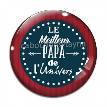 Cabochon Verre - meilleur papa