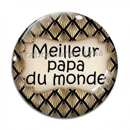 Cabochon Verre - meilleur papa