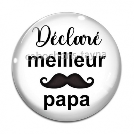 Cabochon Verre - meilleur papa