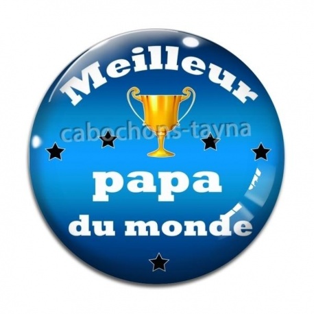 Cabochon Verre - meilleur papa