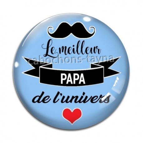 Cabochon Verre - meilleur papa