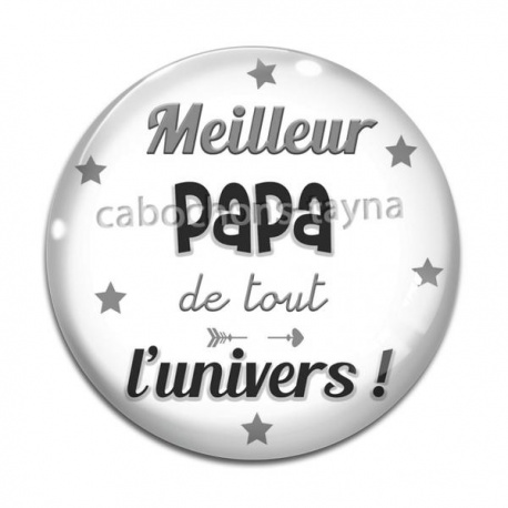 Cabochon Verre - meilleur papa