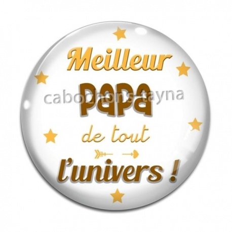 Cabochon Verre - meilleur papa