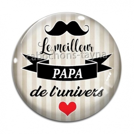 Cabochon Verre - meilleur papa