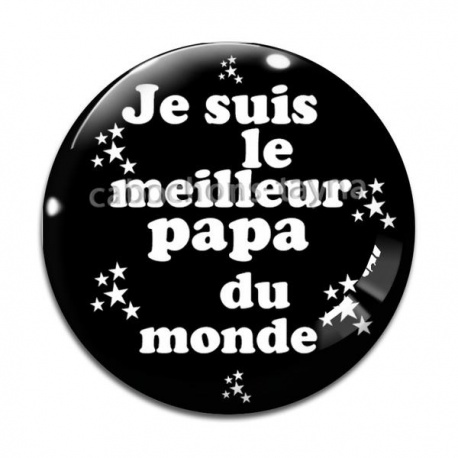 Cabochon Verre - meilleur papa