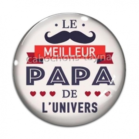 Cabochon Verre - meilleur papa