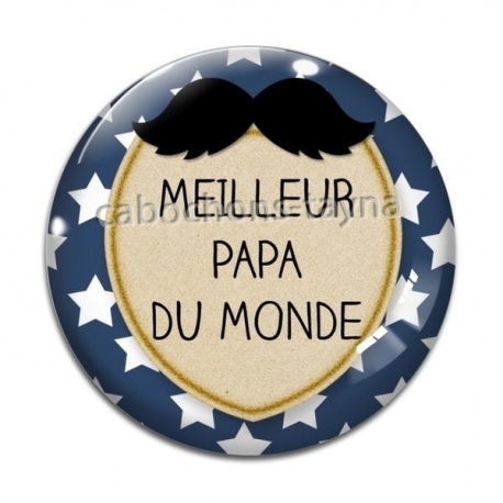 Cabochon Verre - meilleur papa