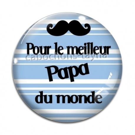 Cabochon Verre - meilleur papa