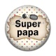Cabochon Résine - super papa