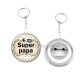 Porte clés décapsuleur - super papa