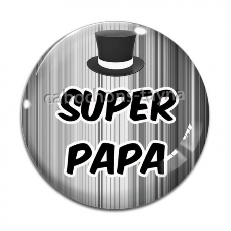Cabochon Verre - super papa