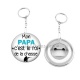 Porte clés décapsuleur - papa roi de la chasse