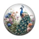Cabochon Résine - paon