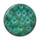 Cabochon Résine - paon plume