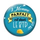 Cabochon Verre - l'homme parfait est dans le BTP