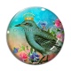Cabochon Verre - oiseau