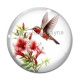 Cabochon Verre - oiseau
