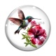 Cabochon Verre - oiseau