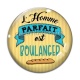 Cabochon Verre - l'homme parfait est boulanger
