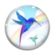 Cabochon Verre - oiseau