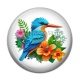 Cabochon Résine - oiseau