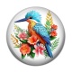 Cabochon Résine - oiseau