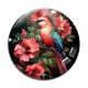 Cabochon Verre - oiseau