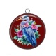 Pendentif Cabochon Argent - oiseau