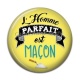 Cabochon Résine - l'homme parfait est maçon