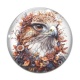 Cabochon Verre - faucon