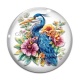 Cabochon Verre - oiseau