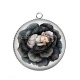 Pendentif Cabochon Argent - bébé