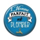 Cabochon Résine - l'homme parfait est plombier