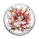 Cabochon Verre - bébé fleur