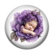 Cabochon Résine - bébé fleur