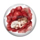 Cabochon Verre - petite fille fleur