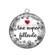Pendentif Cabochon Argent - une super filleule