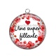 Pendentif Cabochon Argent - une super filleule