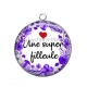 Pendentif Cabochon Argent - une super filleule