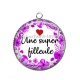Pendentif Cabochon Argent - une super filleule