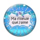 Cabochon Verre - ma filleule que j'aime