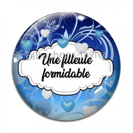 Cabochon Verre - une filleule formidable