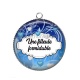 Pendentif Cabochon Argent - une filleule formidable