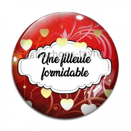 Cabochon Verre - une filleule formidable