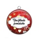 Pendentif Cabochon Argent - une filleule formidable