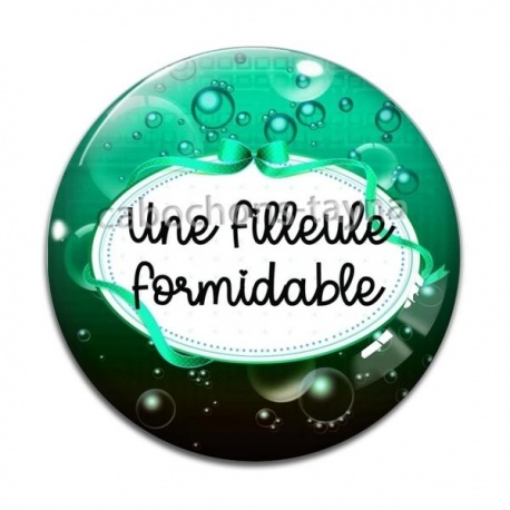 Cabochon Verre - une filleule formidable