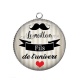 Pendentif Cabochon Argent - le meilleur fils