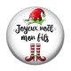 Cabochon Résine - joyeux noël mon fils